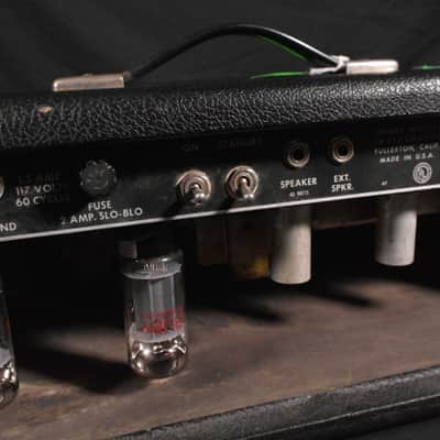 Fender 1964 Bandmaster Head and 212 Piggyback Black image 4