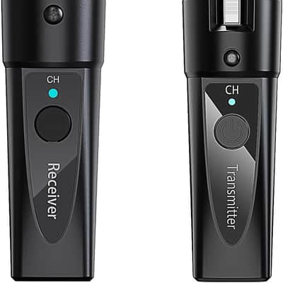 Wireless XLR Microphone System 1 Transmitter & 1 Receiver 2.4 GHz Digital Wireless Mic Kit for Dynamic & Condenser Mics (Phantom Under 24 V) Ultra-Low Latency, 4 Selectable Channels image 1