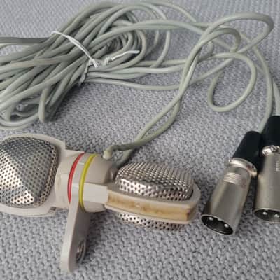 Grundig GDSM 202 Stereo Dynamic Microphone 1960s - White image 3