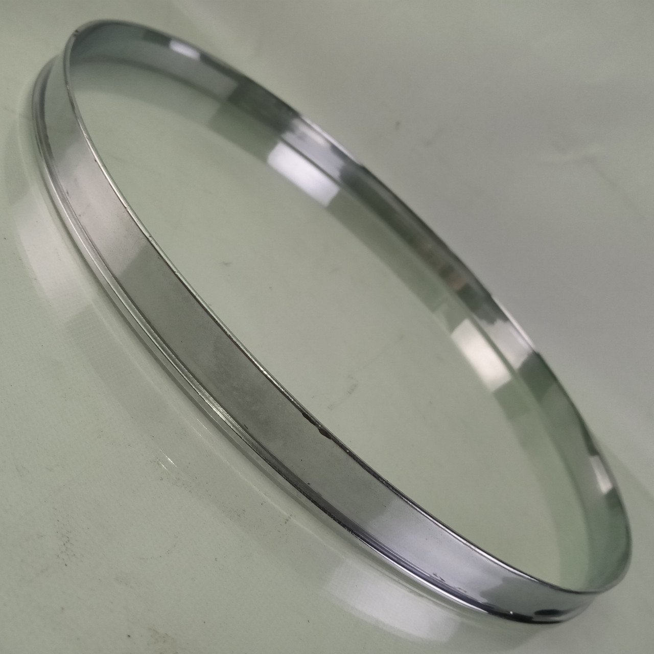 Gretsch 12" COB Single-Flange Broadkaster Tom Drum Batter Rim/Hoop Chrome-Brass — main photograph