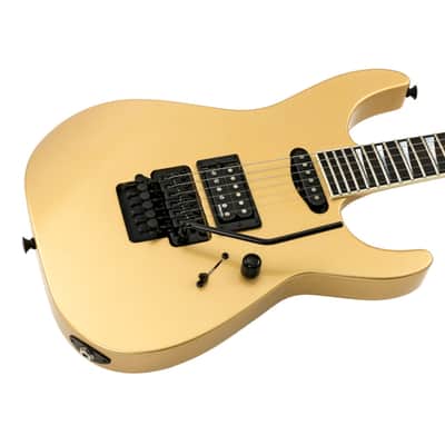 Jackson Custom Shop Soloist HS  Aztec Gold Matching Reverse Headstock Painted Logo (light, unplayed & rare find) image 1