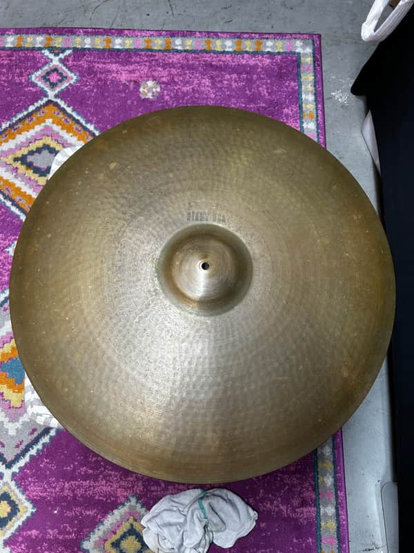 Paiste 24” Black Label Giant Beat Ride 1973 - Approx. 3100 grams image 1