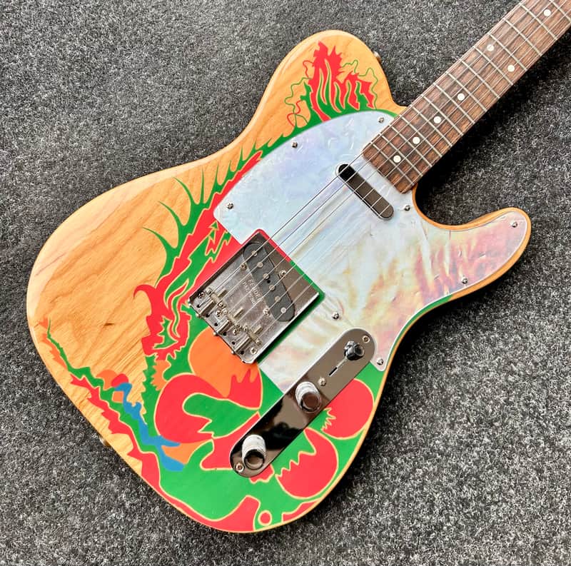 Fender Artist Series Jimmy Page Telecaster with Rosewood Fretboard 2019 - Natural with Dragon Graphic incl. Hardcase