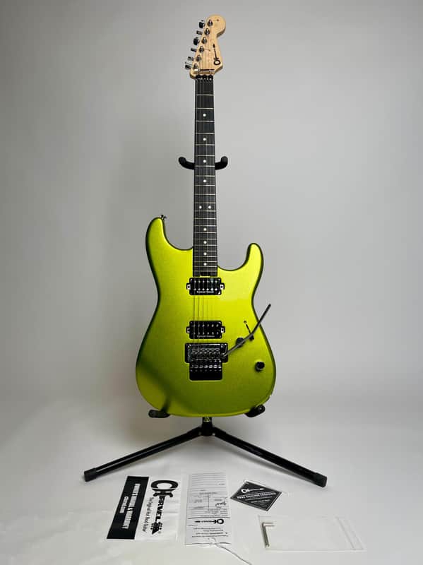 Charvel Pro-Mod San Dimas Style1 HH FR E 2021 - Lime green metallic image 1