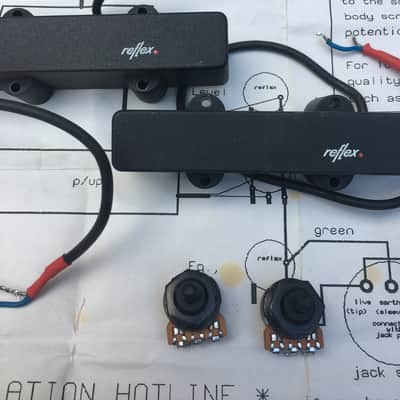 Rare Famous Reflex Red Active Pickup System for Jazz Bass 80's image 2