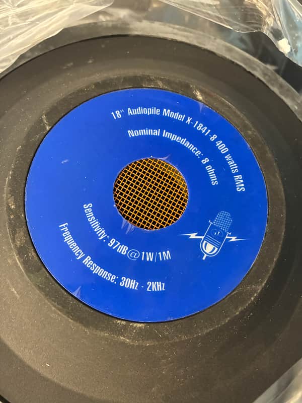 Audiopile AP-1841-8 | 18" 400w rms Low Frequency Loudspeaker 2000s image 1