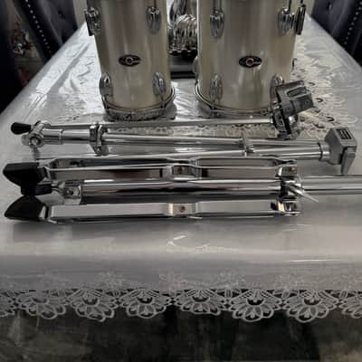 Slingerland Magnum 1979 Silver Mist Power toms 6x10, 8x10 w/Stand XLNT Cond! image 3