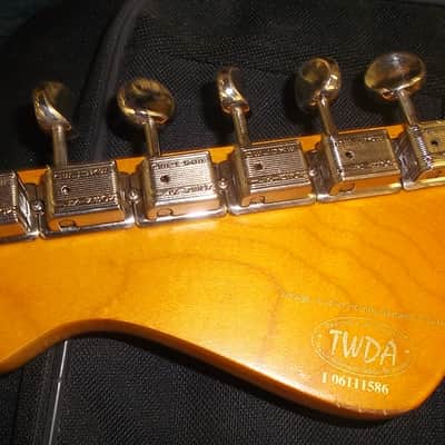 Vintage V-6 Strat style 1995-2020 Blue Road Worn image 9