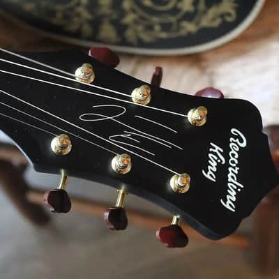 Recording King Justin Townes Earle Signature RPS-JTE-TS Tobacco Sunburst image 6