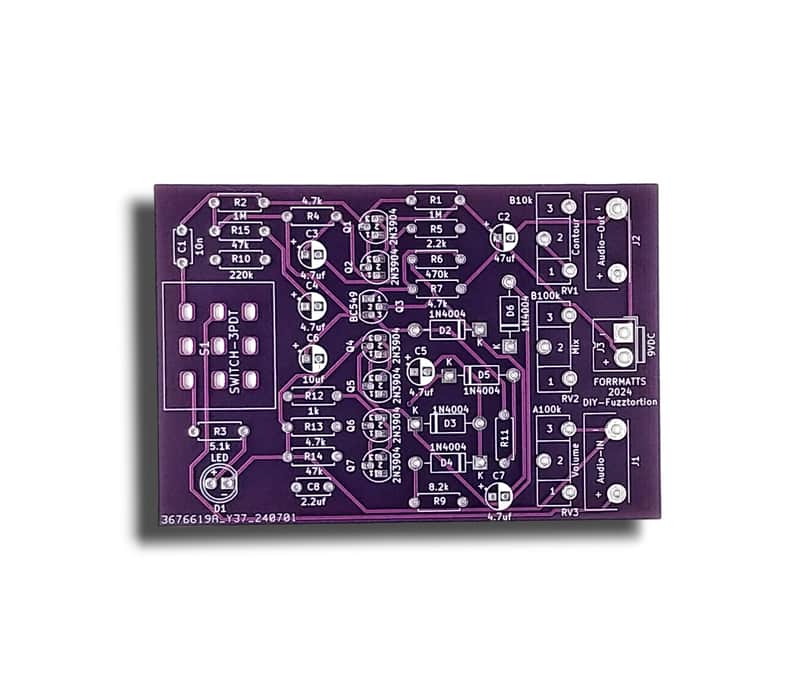 Forrmatts DIY-Fuzztortion PCB 2024 image 1