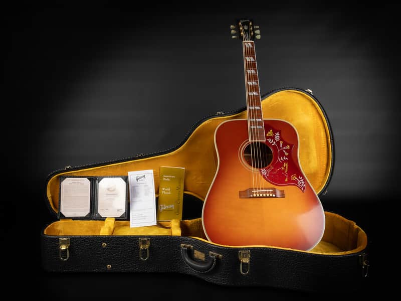 2008 Gibson Custom Shop Hummingbird TV True Vintage - Heritage Cherry Sunburst VOS | USA All Solid Square Shoulder 1960 Reissue Dreadnought Acoustic Guitar Limited Edition 1 of 167 Madagascar Rosewood | CoA OHSC image 1