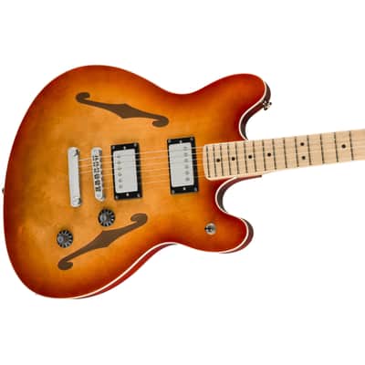 Squier Affinity Starcaster Deluxe SSB Sienna Sunburst - Electric Guitar image 4
