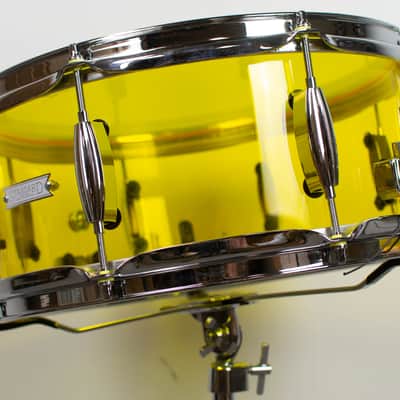 Standard Drum Co. 6x14 Yellow Acrylic Snare Drum image 2