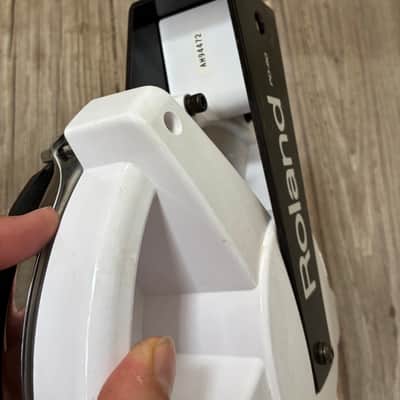 Roland PD-80 V-Pad 8" Single Zone Mesh Drum Pad 2010s - White electric drum set trigger pad image 8