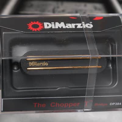 DiMarzio DP384BK+G The Chopper T Bridge - Black / Gold Rails Tele Telecaster image 1