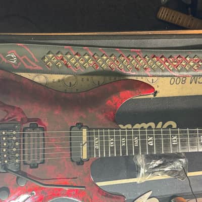 Schecter C-1 FR S Apocalypse w/ hard case and custom strap image 10