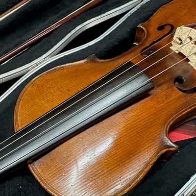 Used Ägidius Sebastian Klotz Fecit Mittenwald Vintage 4/4 full size Violin w/ hard case w/ Pickup image 6