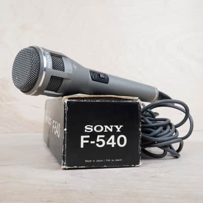 Sony F-540 Dynamic Microphone 1970s Black w/ Box image 1