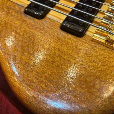 1990 Ken Smith BT5 Lacewood Walnut Mahogany 5 String Bass image 5