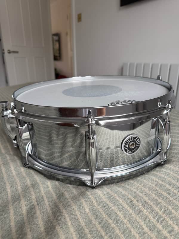 Gretsch GB4160 Brooklyn Chrome Over Brass 5x14" 8-Lug Snare Drum (COB) image 1
