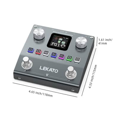 LEKATO ME-01 Multi Effects Guitar Pedal with 80 Presets 6 Effects Modules 20IRs bluetooth image 9