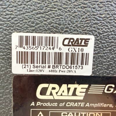 Crate GX-10 10-Watt Solid State Guitar Practice Amplifier w/ Overdrive & Headphone Output 2001-2006 image 6