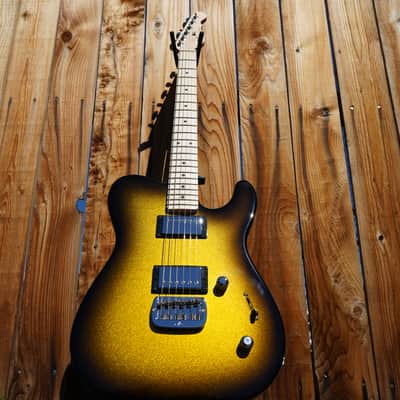 G&L USA ASAT HH RMC Goldburst 6-String Electric Guitar w/ Black Tolex Case (2022) image 4