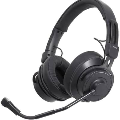 Audio-Technica BPHS2C Broadcast Stereo Headset with Cardioid Condenser Boom Microphone,Black, XLR/6.3 mm image 1