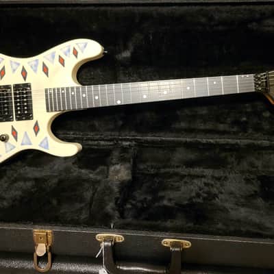Kramer Nightswan 1989 Aztec graphic guitar Vintage Original Floyd Knapp USA F serial WOW image 6