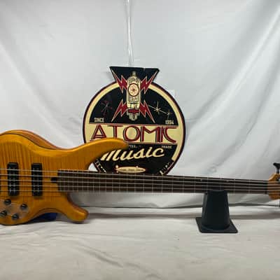 Yamaha TRBX605FM 5-String Electric Bass- Matte Amber image 1