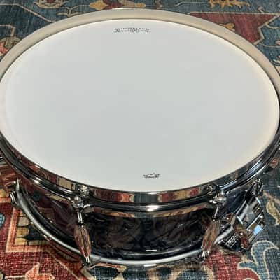 Slingerland Radio King 5.5" x 14" Solid Maple Snare - Black Diamond Pearl image 10