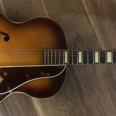 1949 Gretsch Synchromatic Model 100 6014 Gloss Sunburst Finish Archtop Acoustic Guitar image 2