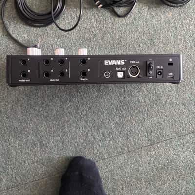 Evans Hybrid Sensory Percussion Sound System 4pc Sensor Set with Controller Module 2023 - Present - Black image 4