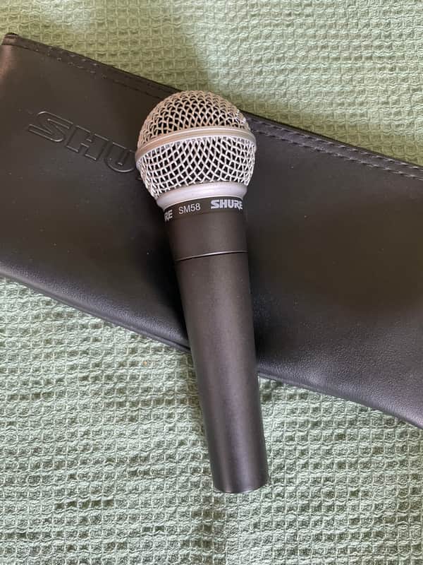 Shure SM58 Handheld Cardioid Dynamic Microphone 1984 - Present - Black image 1