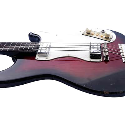 1965 Hofner 182 shortscale bass in Tocotronic Redburst (Vintage, Restored) image 9