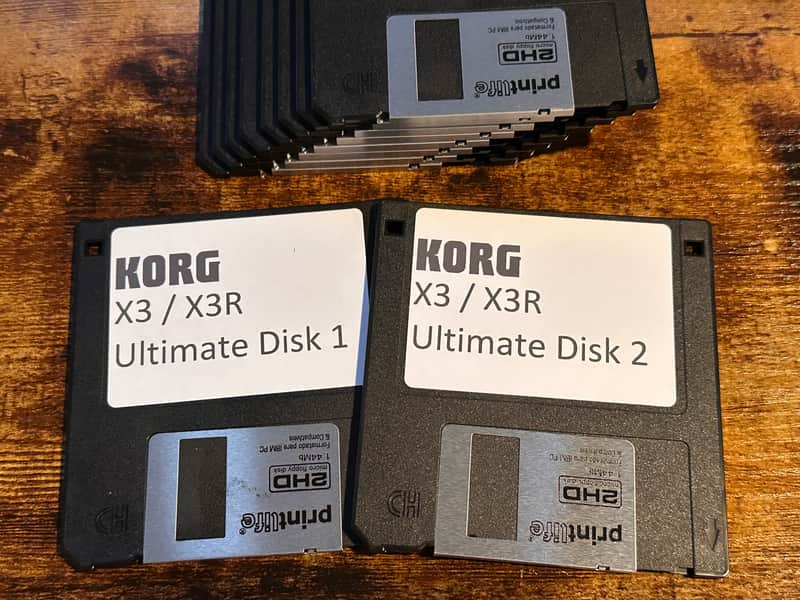 Korg X2 X3 X3R Ultimate collection - 2 disks, hundreds of patches i2 i3 N264 N364 image 1