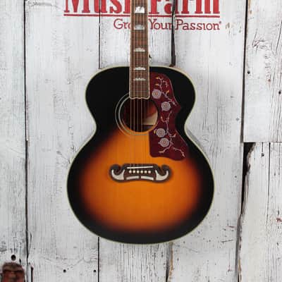 Epiphone J-200 Super Jumbo Acoustic Electric Guitar Aged Vintage Sunburst Gloss image 2