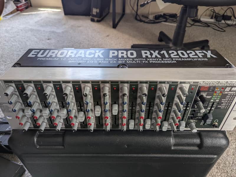 Behringer Eurorack Pro RX1202FX 12-Input Rack Mixer with Effects 2010s - Standard image 1