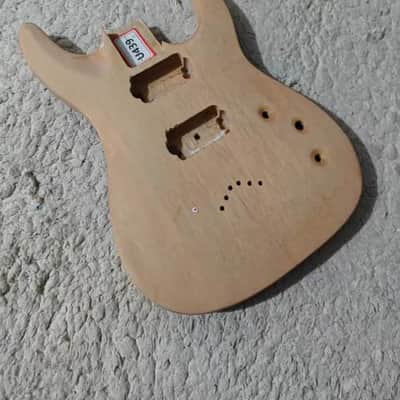 Mahogany Wood Guitar HH Body DIY Project image 1