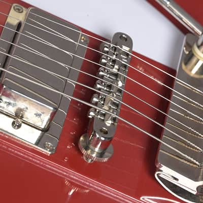 Gibson Firebird V 1963 Maestro Cardinal Red Light Aged image 5