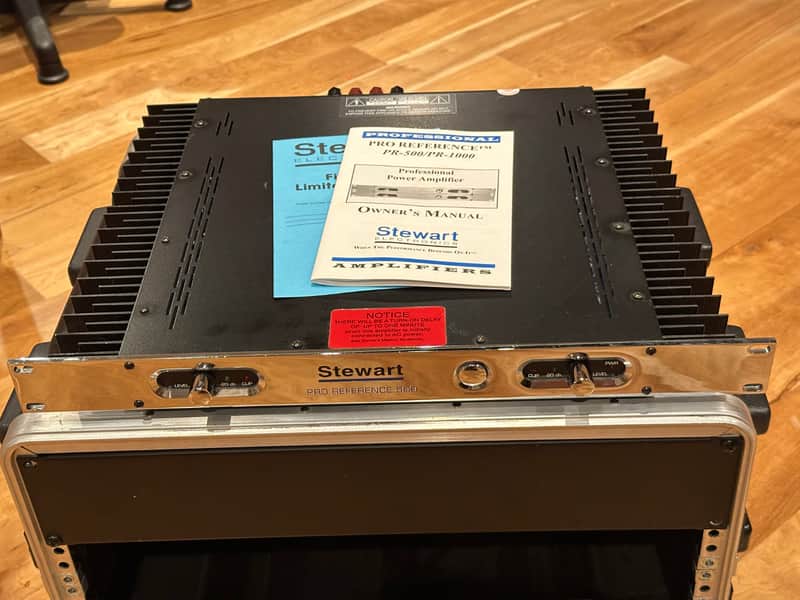 Stewart Audio Pro Reference 500 Power Amplifier - Chrome image 1