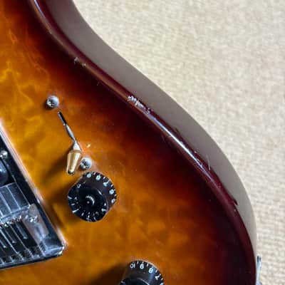 Warmoth Custom Tele Shaped Electric Guitar Vintage Burst image 16