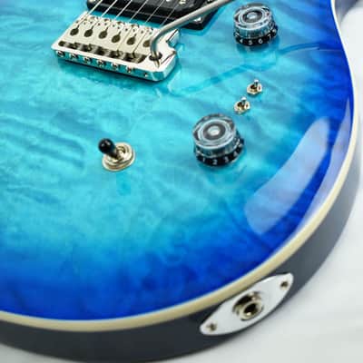 PRS SE Custom 24-08 Quilt TCI S Humbuckers Ebony Fretboard 8 Pickup Configurations with Gig Bag image 2