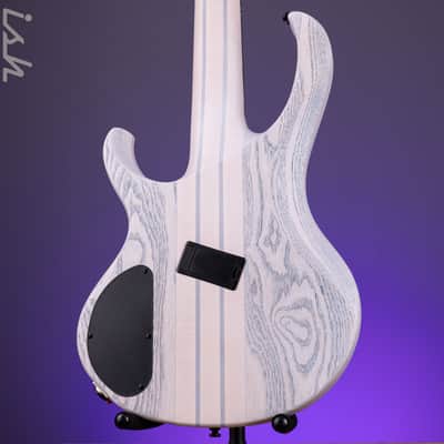 Ibanez BTB865MS 5-String Bass Workshop Transparent White Flat image 9