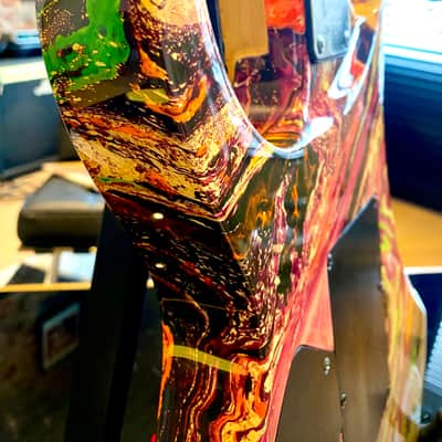Ibanez JEM77-PMC 1991 Purple Multi Color – Near Mint - ATD Swirl image 10