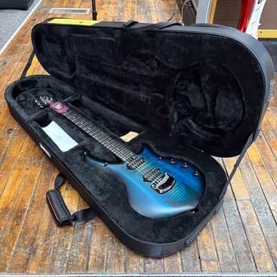 Ernie Ball Music Man John Petrucci Signature Majesty Electric Guitar Blue Silk w/Mono Case image 9