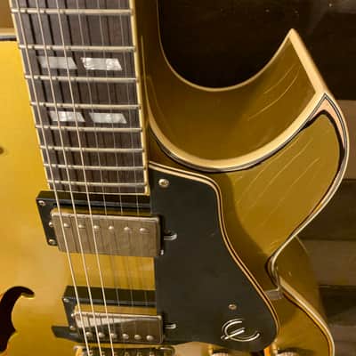Gibson Epiphone ES 175 Premium Relic Hollow Body Jazz Box Gibson Gold Top Gold Nitro Repaint image 7