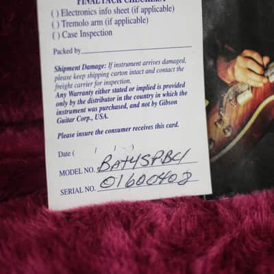 Rare Gibson Thunderbird 2000 Sapphire Blue Limited Edition OHSC image 12
