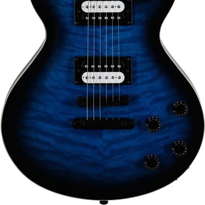 Dean Thoroughbred X-QM Electric Guitar, Transparent Blue image 2