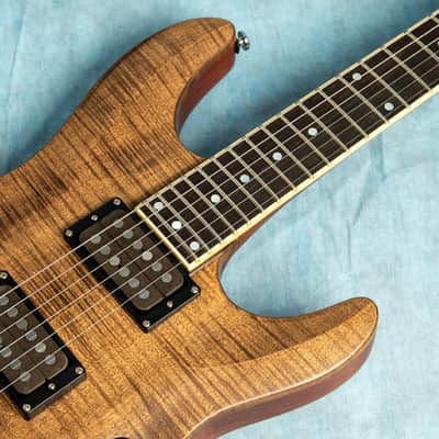 USED Schecter Diamond Series C-1 Exotic MIK Natural 2005 Electric Guitar w/Gig Bag image 4